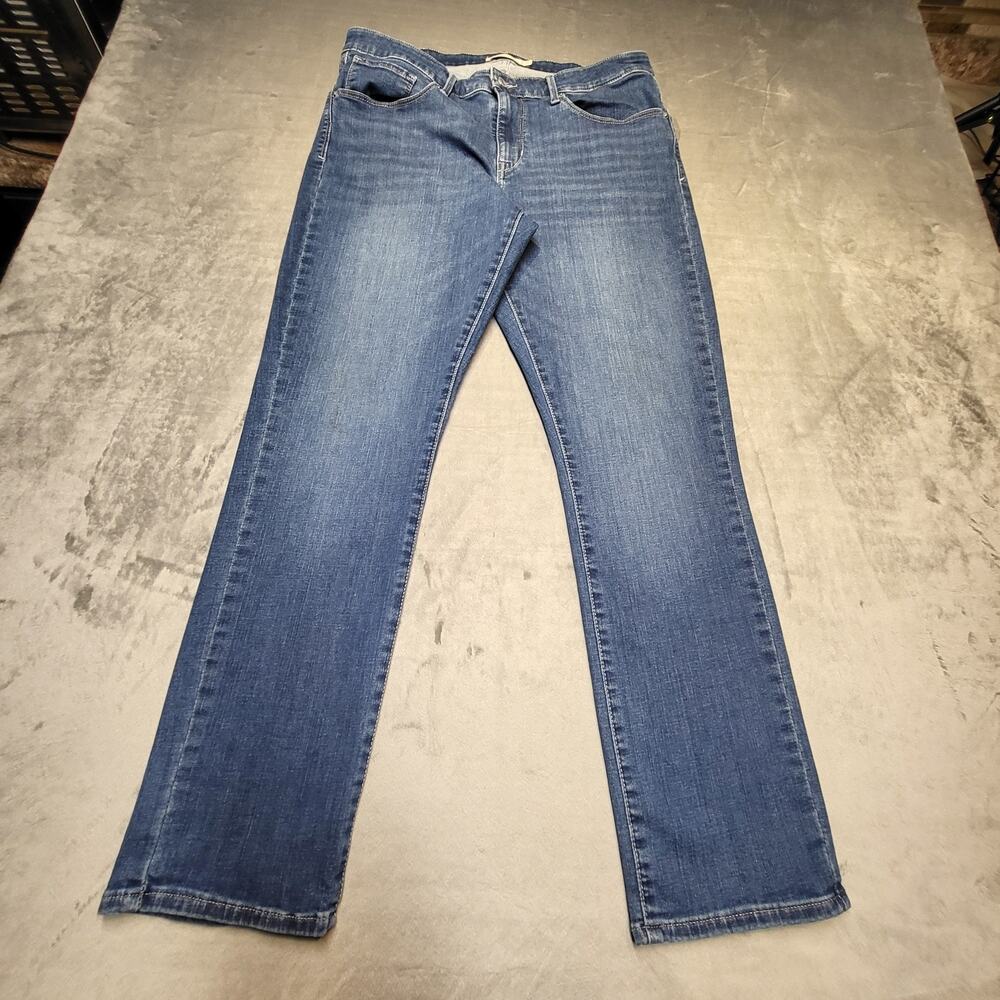 Levis Jeans Womens 16 Blue Classic Mid Rise Skinny Stretch Denim Casual